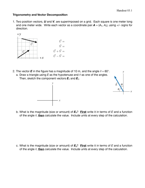 vector decomposition practice