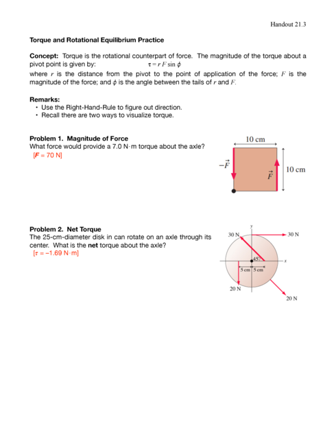 torque worksheet image