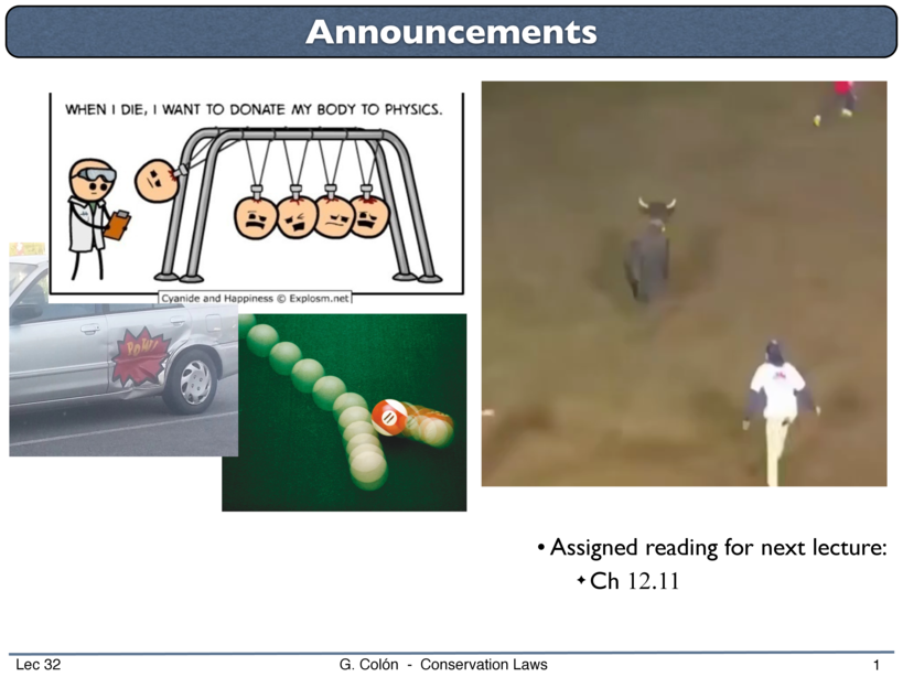 momentum conservation slides